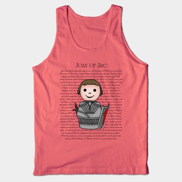 Cute Joan of Arc Tank Top by Slightly Unhinged